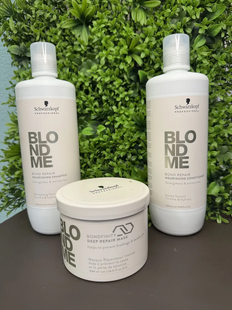 Schwarzkopf Professional BlondMe Bond Repair, champú, acondicionador y mascarilla